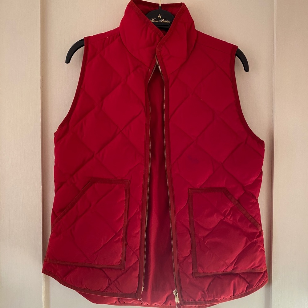 J Crew Red Vest
